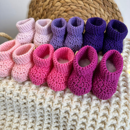 Chaussons rose-violet