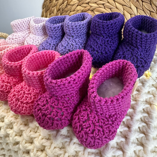 Chaussons rose-violet