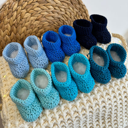 Chaussons bleu-turquoise